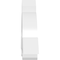 Ekena Millwork Ericson Architectural Grade PVC Gable Bracket, 48"W x 22"H x 6"D x 6"F, 11/12 Pitch GBP048X22X0606ERI00 - alternate 5